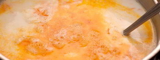 сырный суп с креветками. Шаг 7