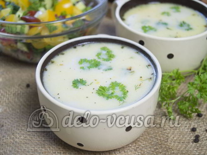 Рецепт сырного супа с куриным филе