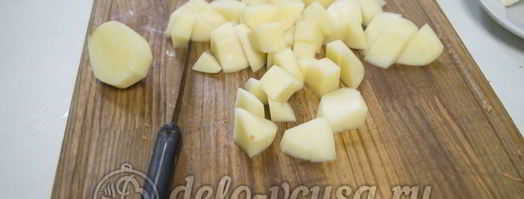 сырный суп с куриным филе. Шаг 6