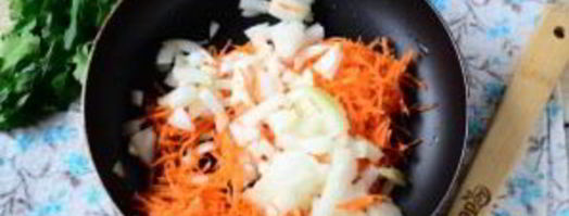 сырный суп с лососем и рисом. Шаг 3