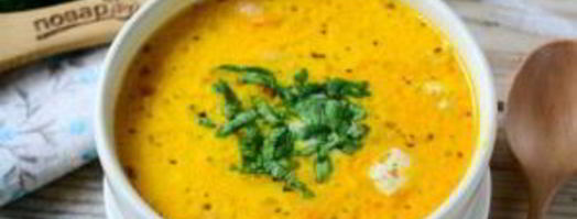 сырный суп с лососем и рисом. Шаг 7