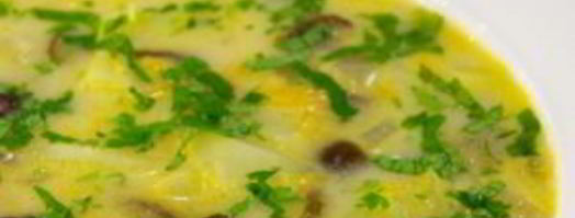 сырный суп с опятами. Шаг 11