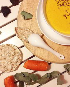 Сырный суп с пастой карри