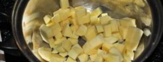 сырный суп с шампиньонами и копченостями. Шаг 3