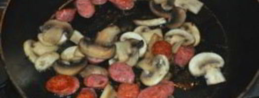 сырный суп с шампиньонами и копченостями. Шаг 5