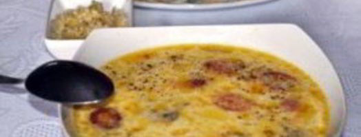 сырный суп с шампиньонами и копченостями. Шаг 10