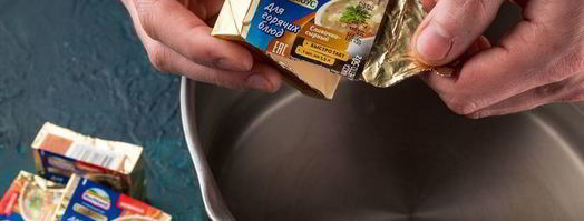 сырный суп с шампиньонами. Шаг 5