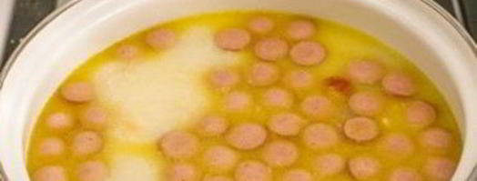 сырный суп с сосиской. Шаг 6