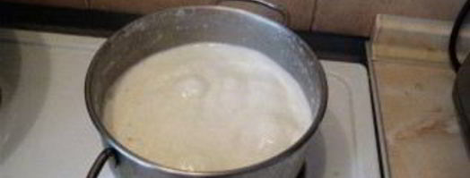 сырный суп тануки. Шаг 4