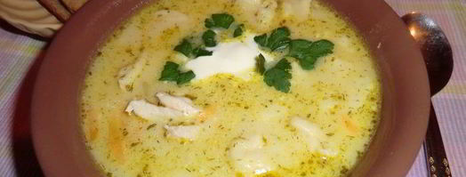 сырный супчик с курочкой и клецками. Шаг 11