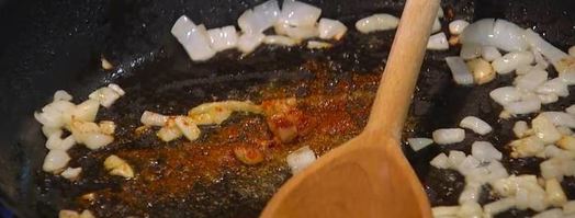 томатный суп с баклажанами и булгуром. Шаг 7