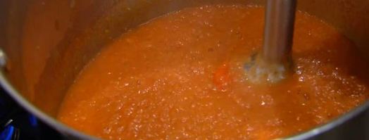 томатный суп с баклажанами и булгуром. Шаг 10