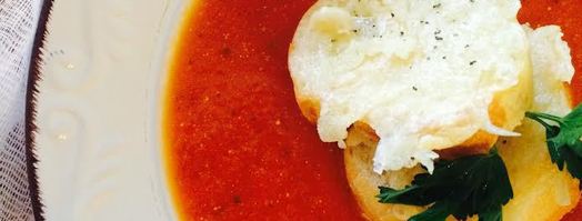 томатный суп с гренками. Шаг 5