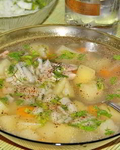 Домашняя уха из морского окуня