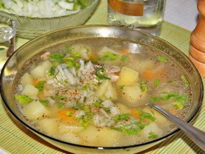 Рецепт домашней ухи из морского окуня