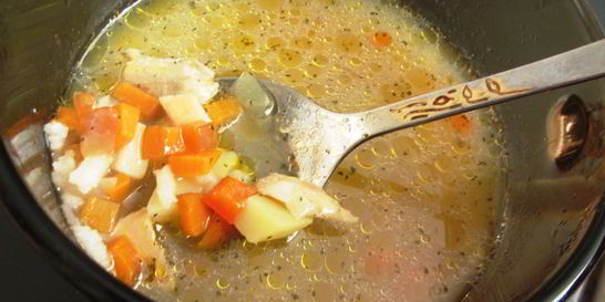 Уха из форели по-питерски