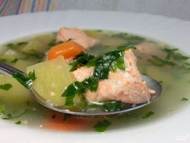 Рецепт ухи из форели