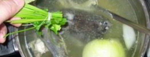 уха из головы осетра. Шаг 7