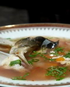 Уха из головы сазана