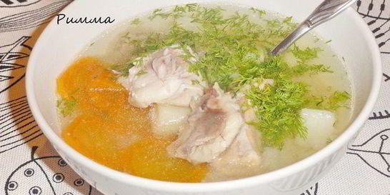 Уха из щучьих голов с икрой