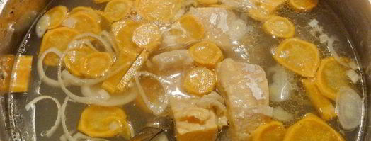 уха из щучьих голов с икрой. Шаг 7