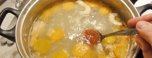 уха из щучьих голов с икрой. Шаг 8