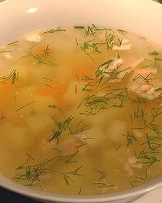 Уха из щуки с манной крупой