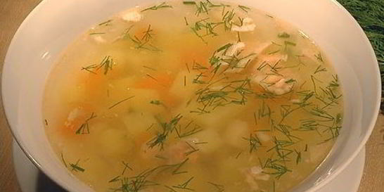 Уха из щуки с манной крупой