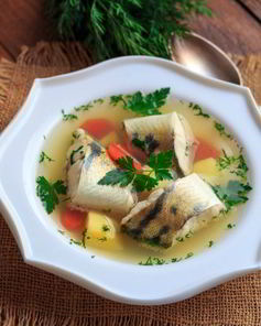 Уха из судака по-домашнему