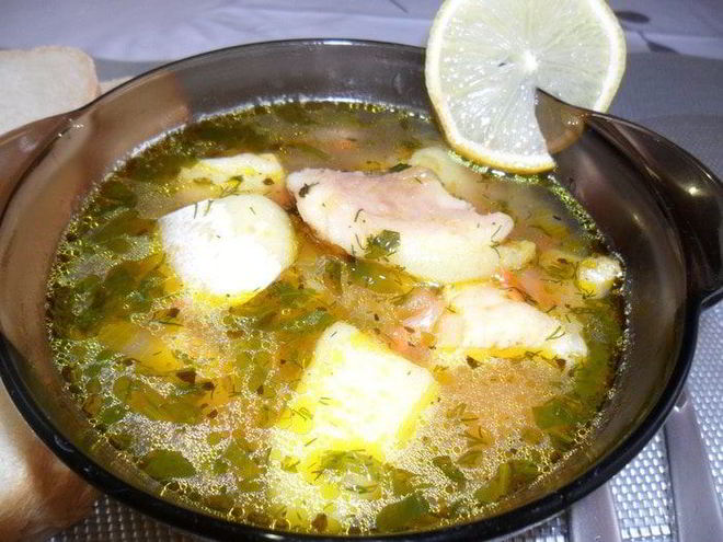 Рецепт ухи из трех видов рыбы