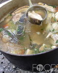 Уха на костре