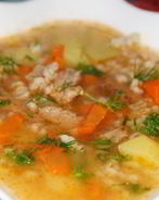 Уха с перловкой