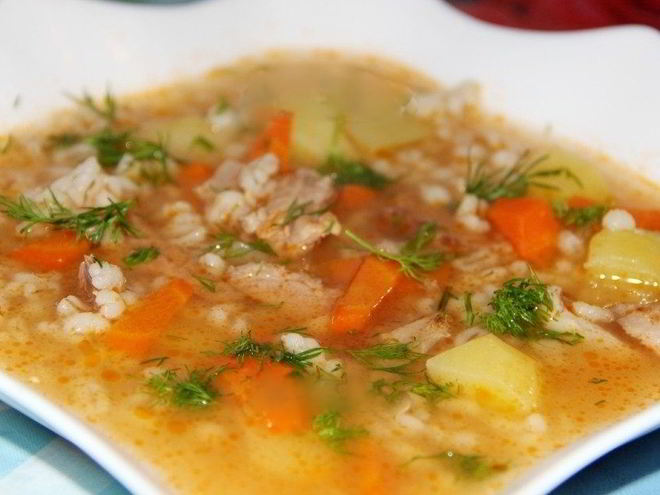 Рецепт ухи с перловкой