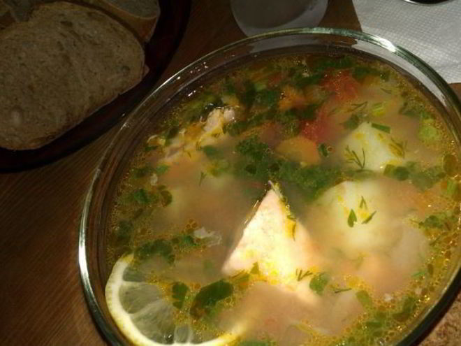 Рецепт ухи царской с семгой