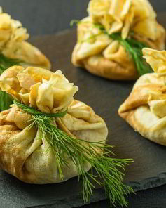 Блин с курицей и яйцом