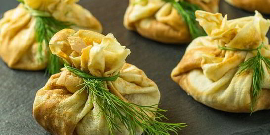 Блин с курицей и яйцом