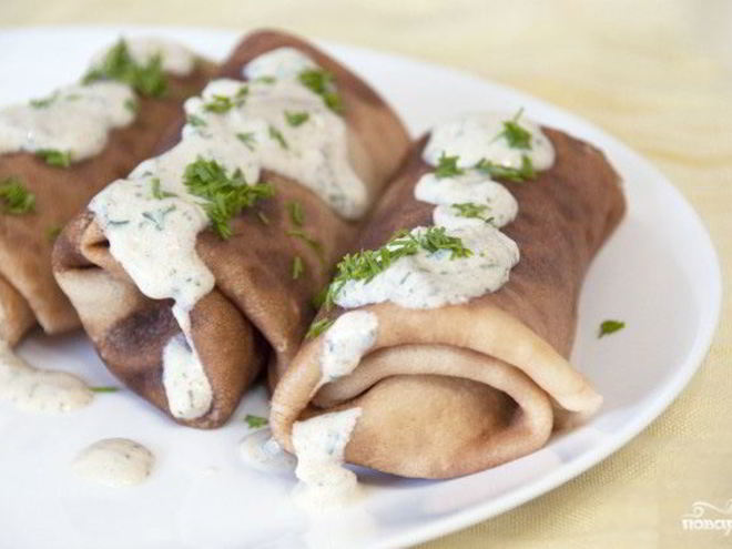 Рецепт блинчиков из грибов