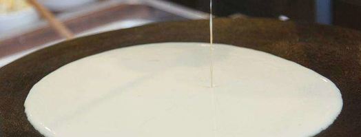 блинчики креп с яйцом и грибами. Шаг 3