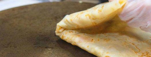 блинчики креп с яйцом и грибами. Шаг 7