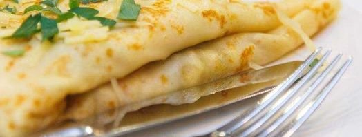 блинчики креп с яйцом и грибами. Шаг 8