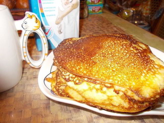 Рецепт блинчиков кукурузных