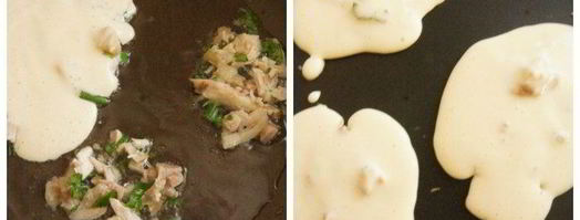 блинчики на ряженке с куриным припеком. Шаг 6