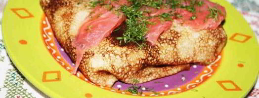 блинчики с картофелем и форелью. Шаг 8