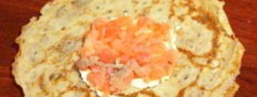 блинчики с семгой и сыром. Шаг 8