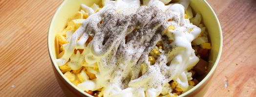 блинчики с ветчиной и яйцом. Шаг 8