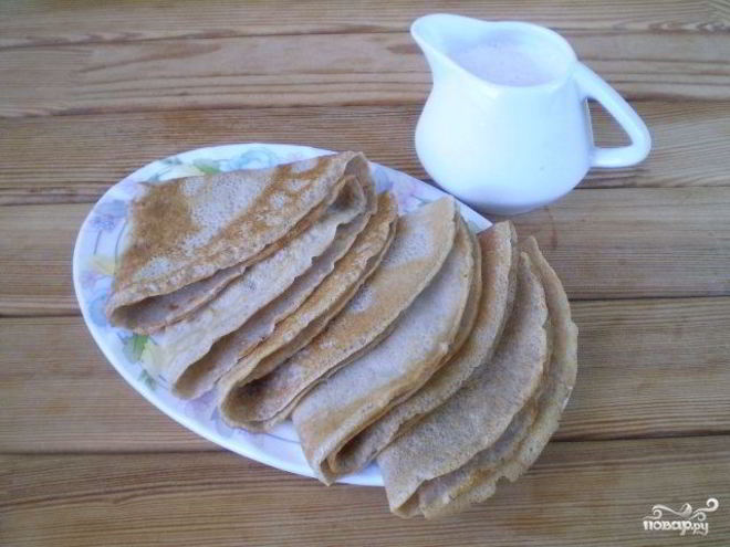 Рецепт блинов гречишных