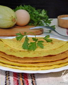 Блины кабачковые с овсяной мукой