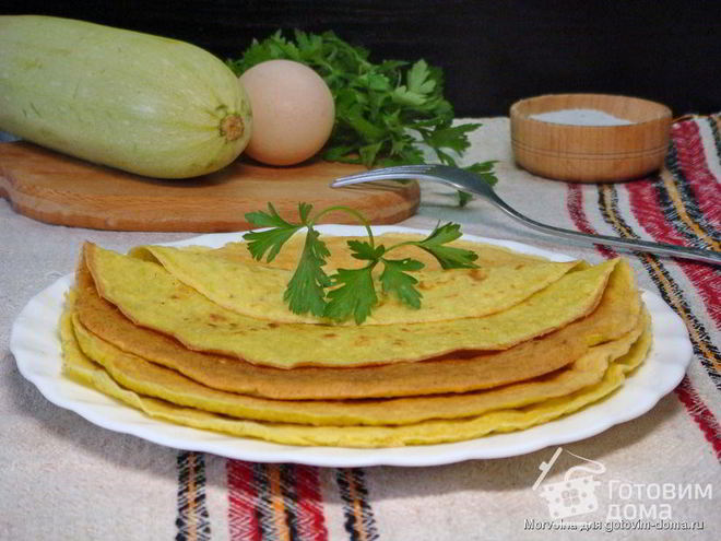 Рецепт блинов кабачковых с овсяной мукой