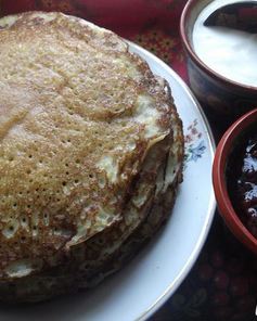 Блины на кефире и водке