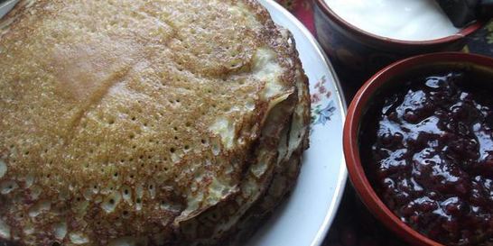 Блины на кефире и водке